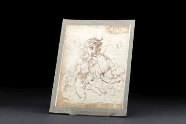 Raffaels Studie zur Caritas für die Predella des Baglioni-Altars in Rom