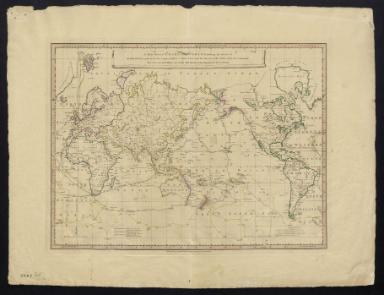William Faden: A new general chart of the world