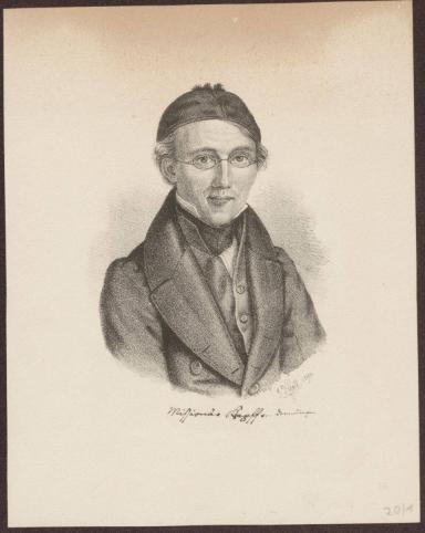 Portrait von Johann Ludwig Krapf (1810–1861),  Entdecker, Sprachforscher und Afrikaforscher