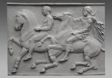 Parthenon, Westfries (Platte 4): zwei Reiter