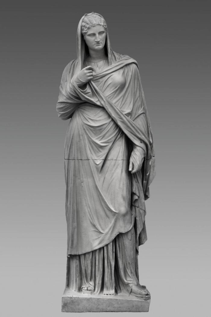 Porträtstatue einer reich gewandeten Frau, sog. Große Herkulanerin