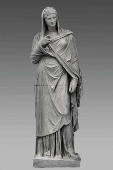 Porträtstatue einer reich gewandeten Frau, sog. Große Herkulanerin