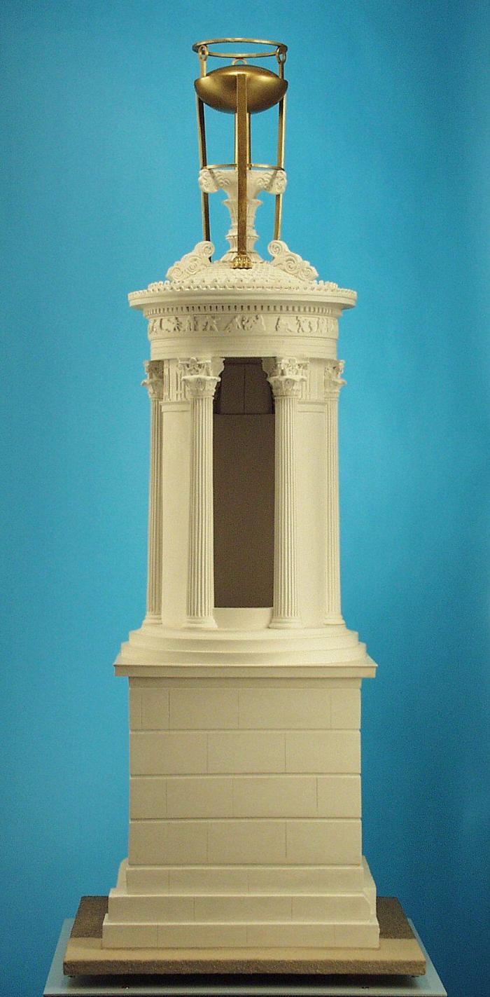 Modell des Lysikrates-Monuments in Athen, Maßstab 1:10