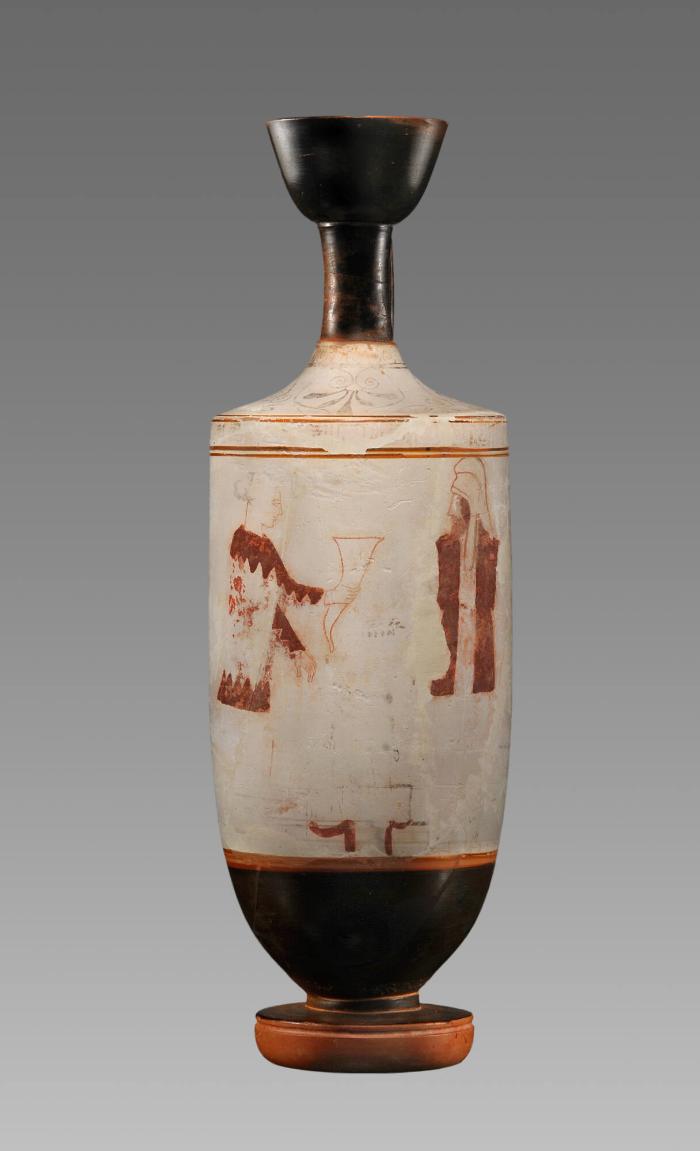 Lekythos: Perser am Grab