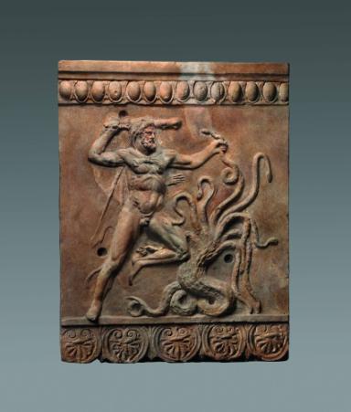 Campanaplatte: Herakles im Kampf mit der Hydra