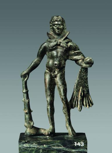 Bronzestatuette: Herakles