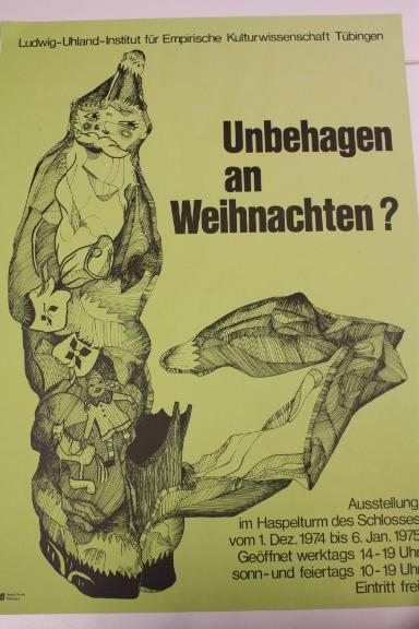 Ausstellungsplakat: 'Unbehagen an Weihnachten?'