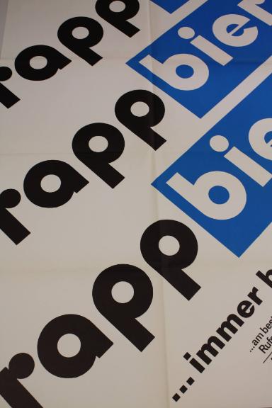 Werbeplakat: ' Rapp Bier'