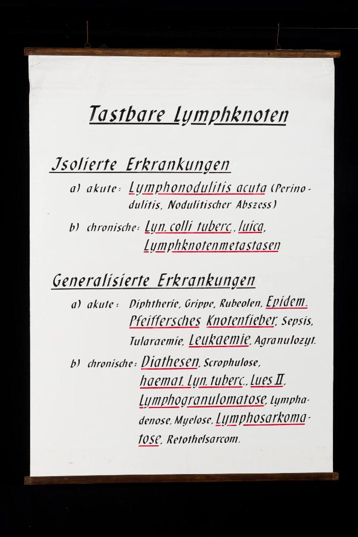Ursachen tastbarer Lymphknoten