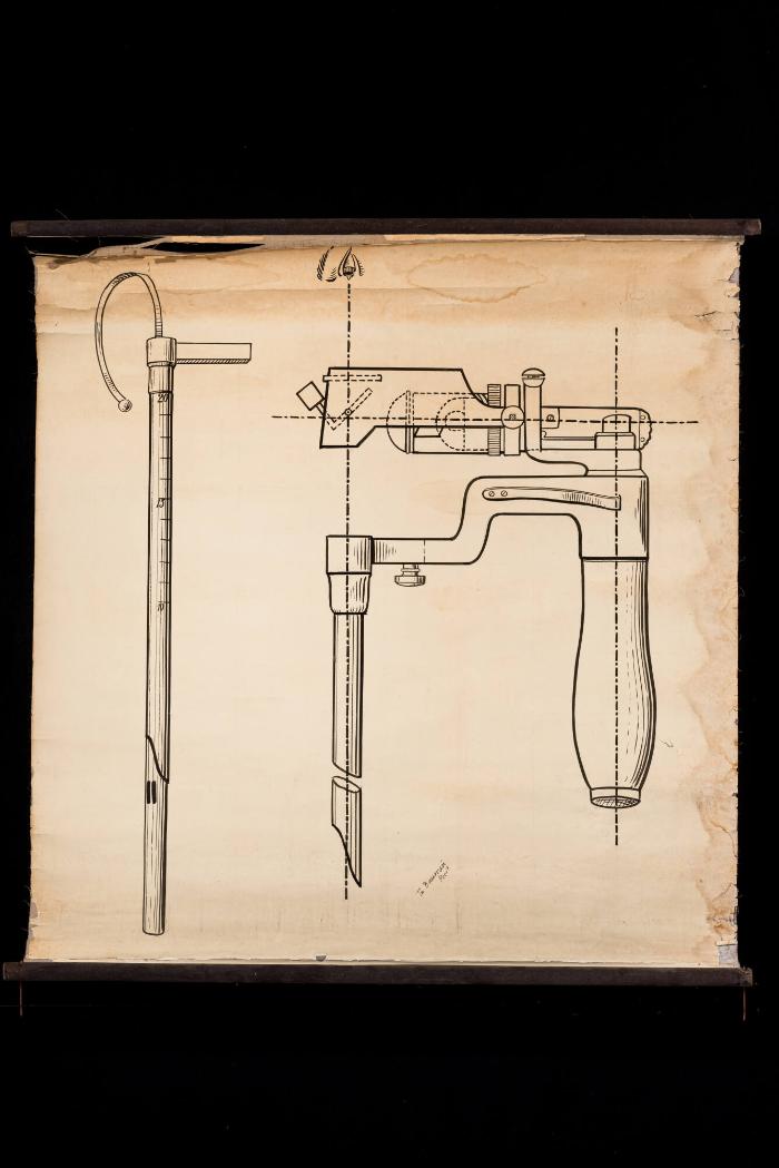 Instrumentarium zur Broncho-Oesophagoskopie – Technische Zeichnung (1)