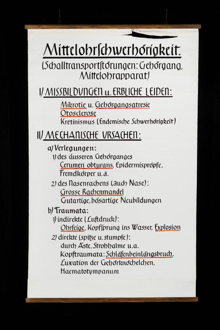 Mittelohrschwerhörigkeit (I)