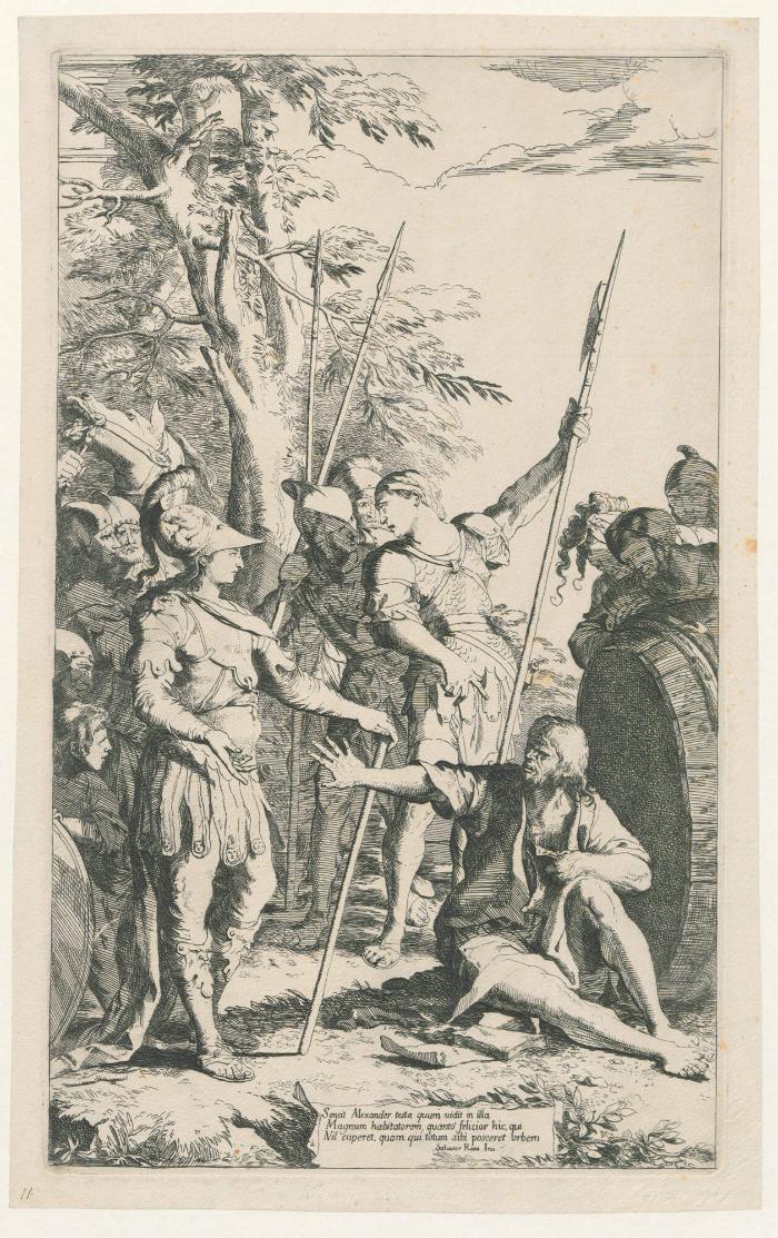 Alexander der Große und der Philosoph Diogenes
