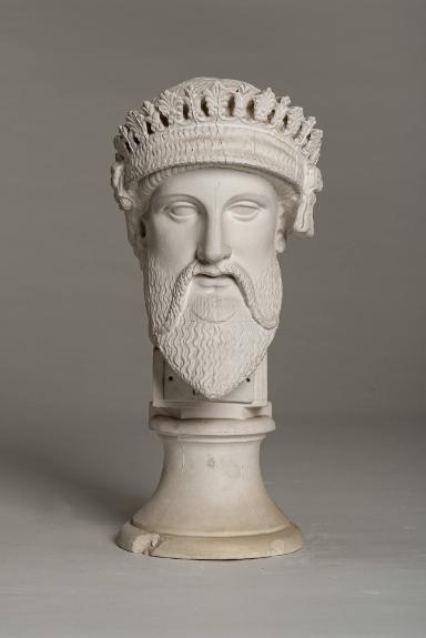 archaistischer Kopf eines Bärtigen, sog. Zeus Talleyrand oder Roi Etrusque oder Zeus Trophonios