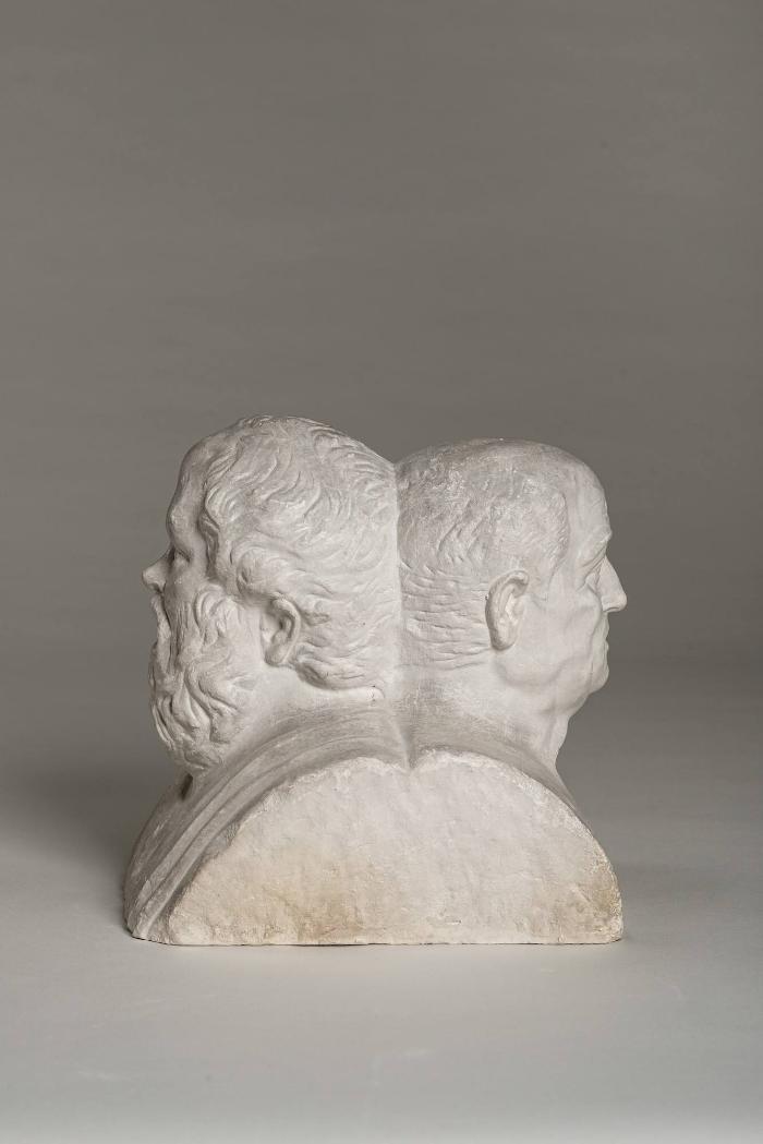 Doppelherme mit Porträts der Philosophen Sokrates und Seneca