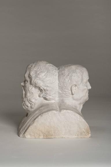 Doppelherme mit Porträts der Philosophen Sokrates und Seneca