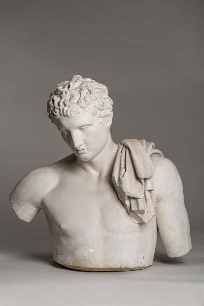 Kopf und Oberkörper des sog. Hermes von Andros