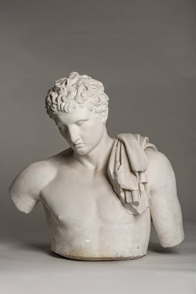 Kopf und Oberkörper des sog. Hermes von Andros