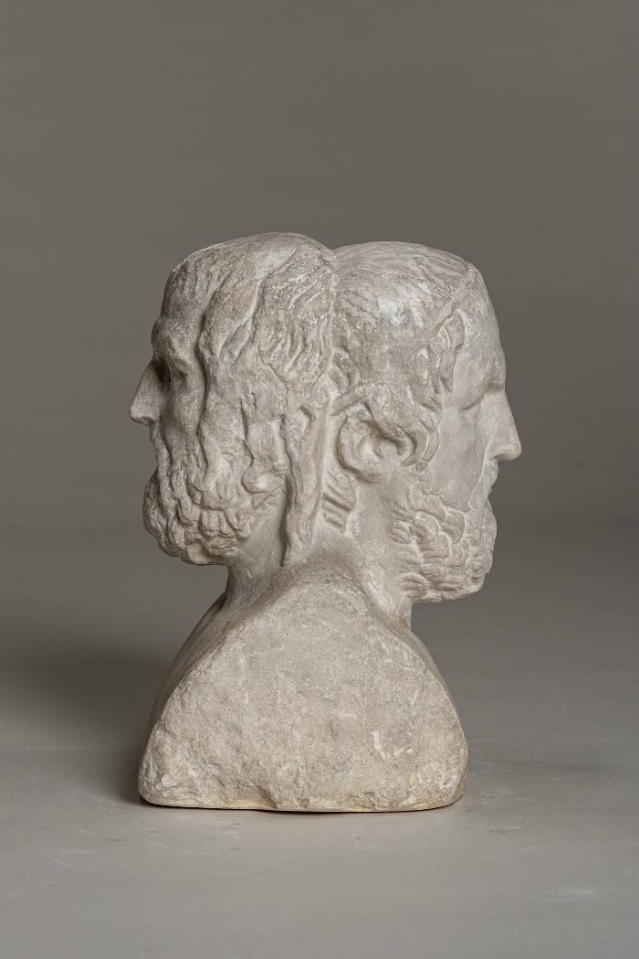 Doppelherme mit Porträts der Tragödiendichter Sophokles und Euripides