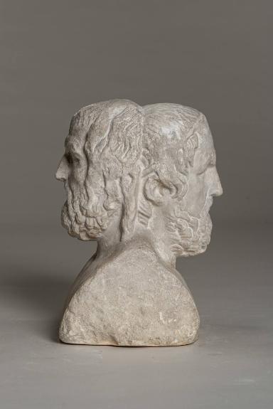 Doppelherme mit Porträts der Tragödiendichter Sophokles und Euripides
