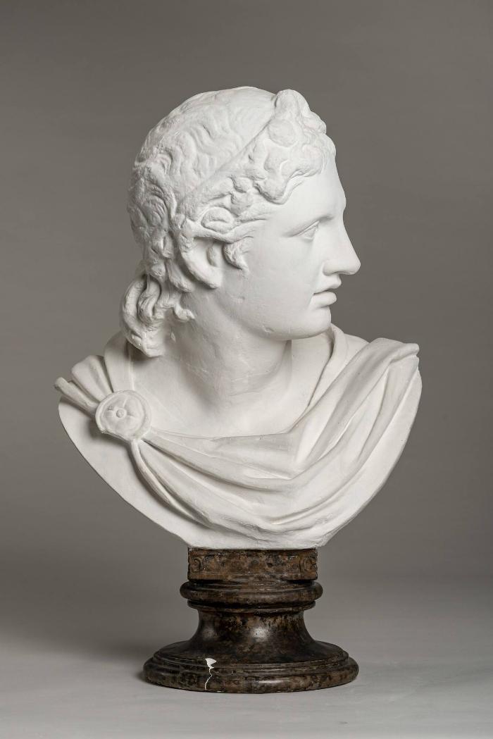 Kopf des Apollon im Typus des Apoll von Belvedere, sog. Steinhäuserscher Kopf (Büste ergänzt)