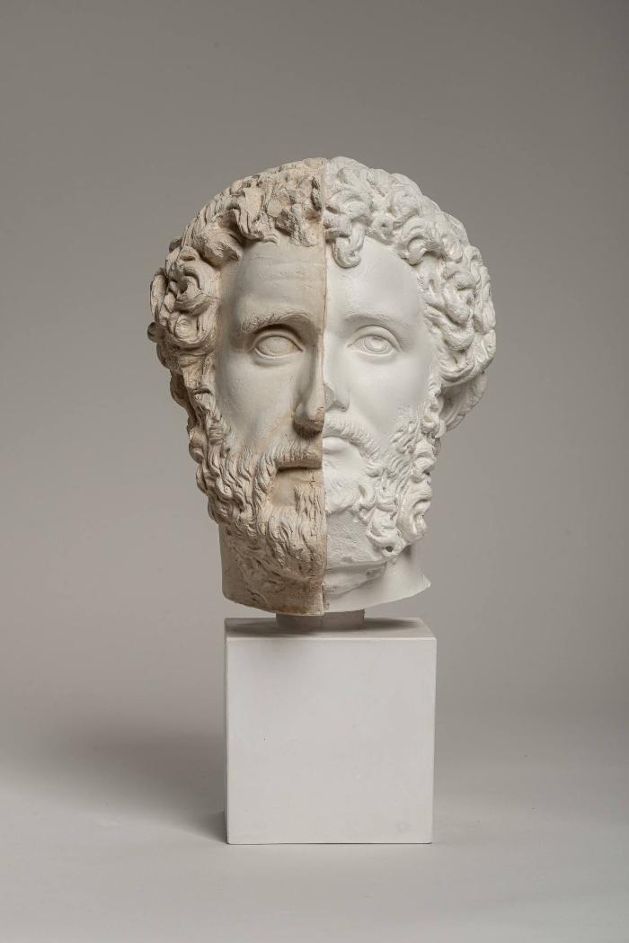 Komposit-Porträtköpf des Septimius Severus und Antoninus Pius