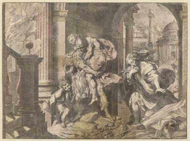 Die Flucht des Aeneas aus Troja