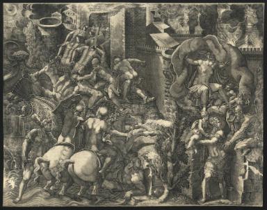 Der Untergang von Troja und die Flucht des Aeneas