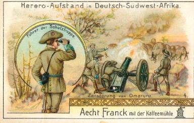 Sammelbilder aus der Serie "Der Herero-Aufstand in Deutsch Süd-West-Afrika“
