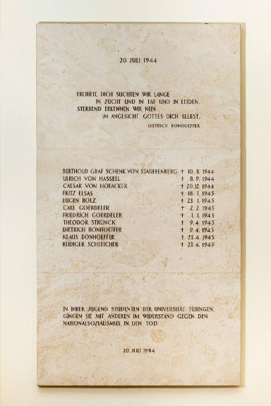 Gedenktafel für den „20. Juli 1944“