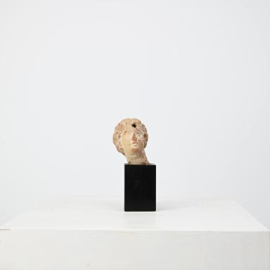 Figurine: Frauenkopf mit Melonenfrisur