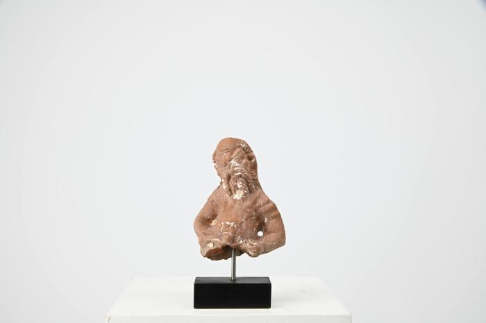 Figurine: Kopf und Torso des Priapos