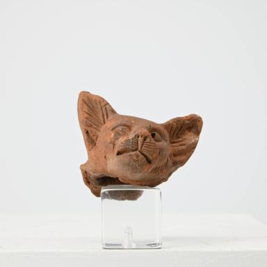 Figurine: Kopf einer Katze