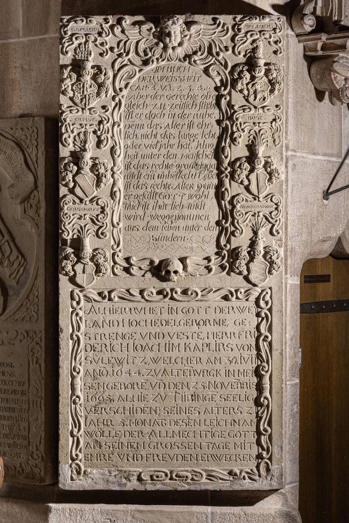 Grabplatte für Friedrich Joachim Kaplirs von Sulewitz