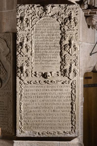 Grabplatte für Friedrich Joachim Kaplirs von Sulewitz