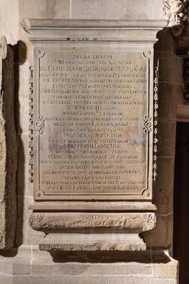 Epitaph für Christian Eberhard Weismann