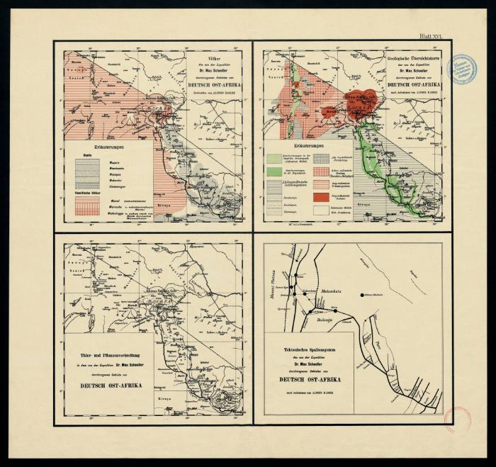 Ost-Afrika-Expedition von Dr. Max Schoeller: Völker, Geologie, Flora und Fauna, Tektonik