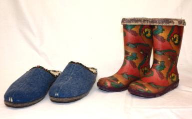 Gummistiefel / Hausschuhe