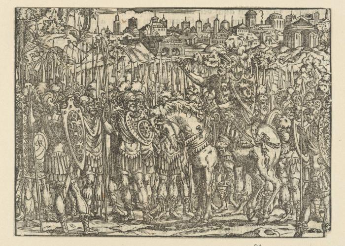 M. V. Corvinus spricht zu den Anführern
