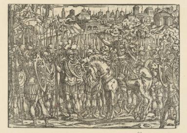M. V. Corvinus spricht zu den Anführern