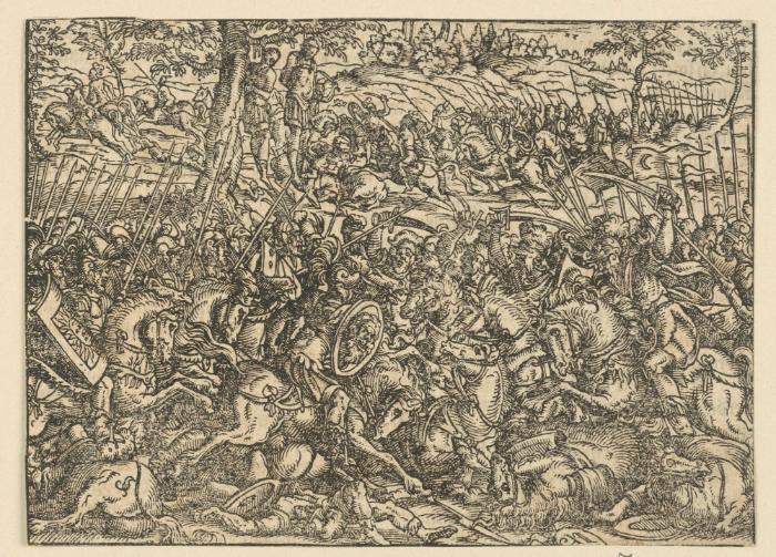 Kampf der Römer und Gallier