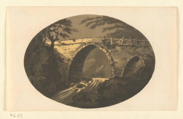 "Old Bridge at Hawick" (A Resemblance of the Picturesque Bridge at Hawick)