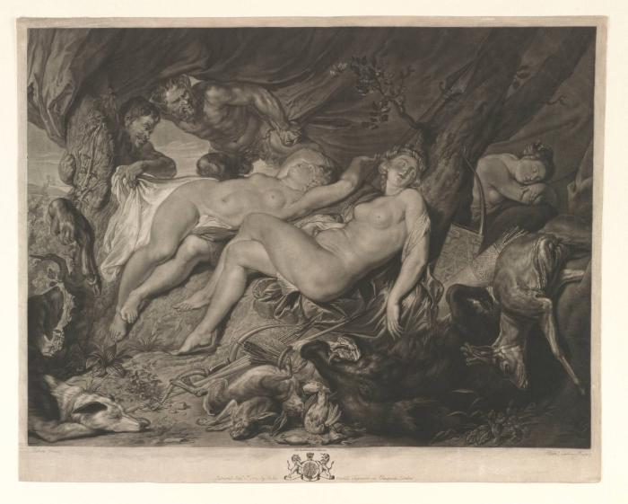 Satyrn bei Diana und Nymphen
