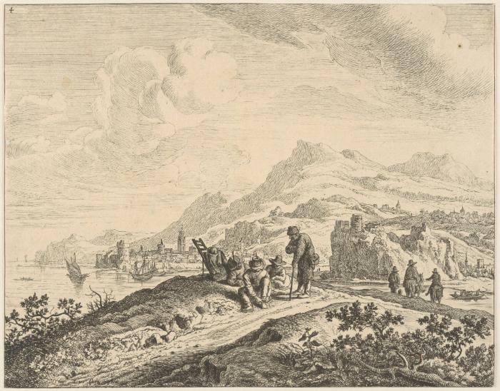 Die ruhenden Wanderer