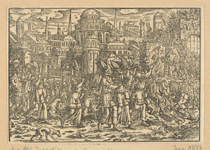 Zug der Israeliten, die Priester tragen die Bundeslade