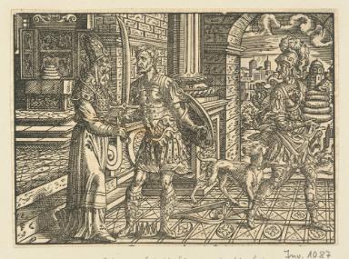 David erhält das Schwert Goliaths