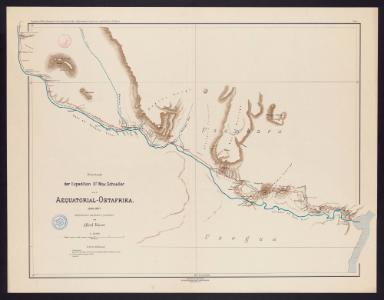 Reiseroute der Expedition Dr. Max Schoeller nach Äquatorial-Ostafrika: Usambara (Blatt 1)