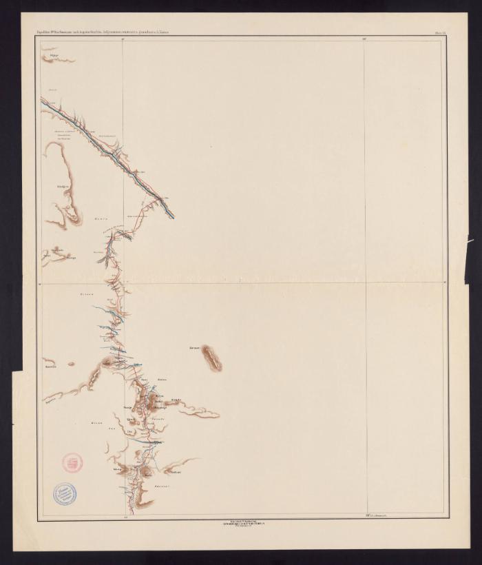 Reiseroute der Expedition Dr. Max Schoeller nach Äquatorial-Ostafrika (Blatt 13)