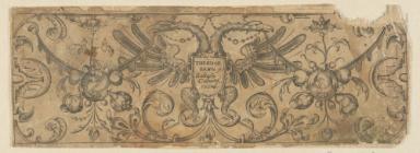 Titelblatt aus der Folge der Rankenfriese mit Vögeln, Blatt- und Blumenornament