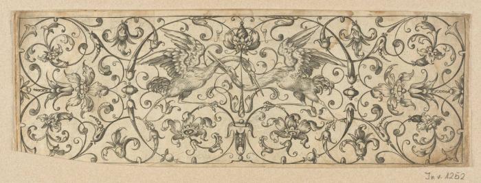 Blatt aus der Folge der Rankenfriese mit Vögeln, Blatt- und Blumenornament