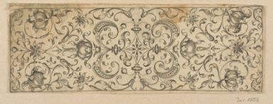 Blatt aus der Folge der Rankenfriese mit Vögeln, Blatt- und Blumenornament